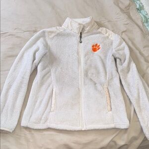 Champion White fleece Full-Zip Jacket